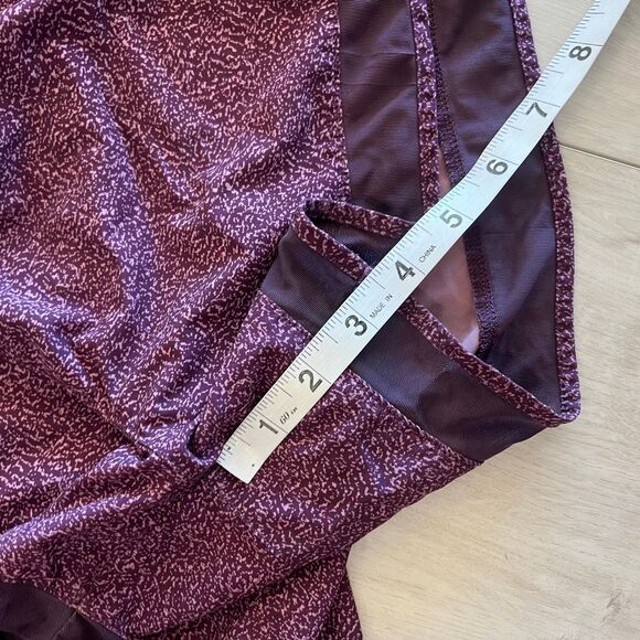 Athleta Womens Shorts Printed Mesh Racer Run Mid Rise Elastic waistband size s - Picture 3 of 11